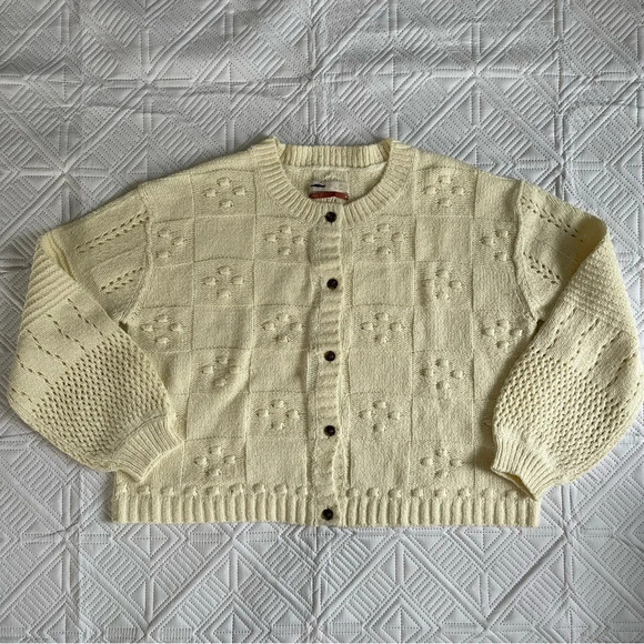 Pilcro Cream Button-Up Cardigan EUC - Picture 7 of 10